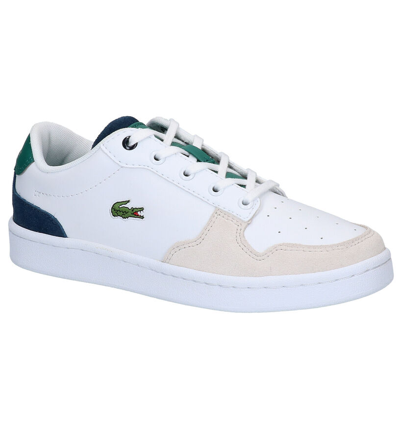 Lacoste Masters Cup Witte Sneakers in kunstleer (271074)