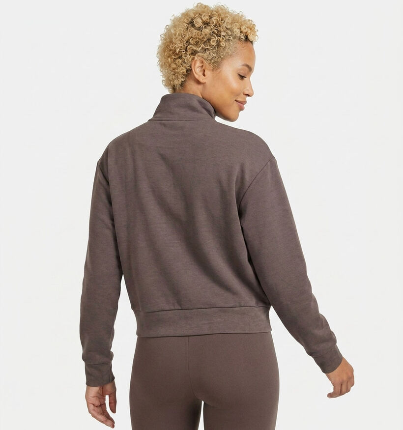 Guess Sweatshirt en Brun fonc&eacute; pour femmes (375893)