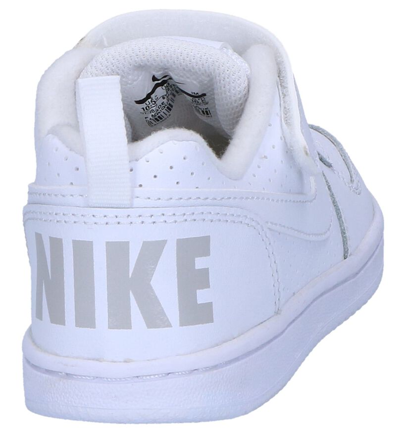 Nike Court Borough Low Witte Sneakers in kunstleer (293604)