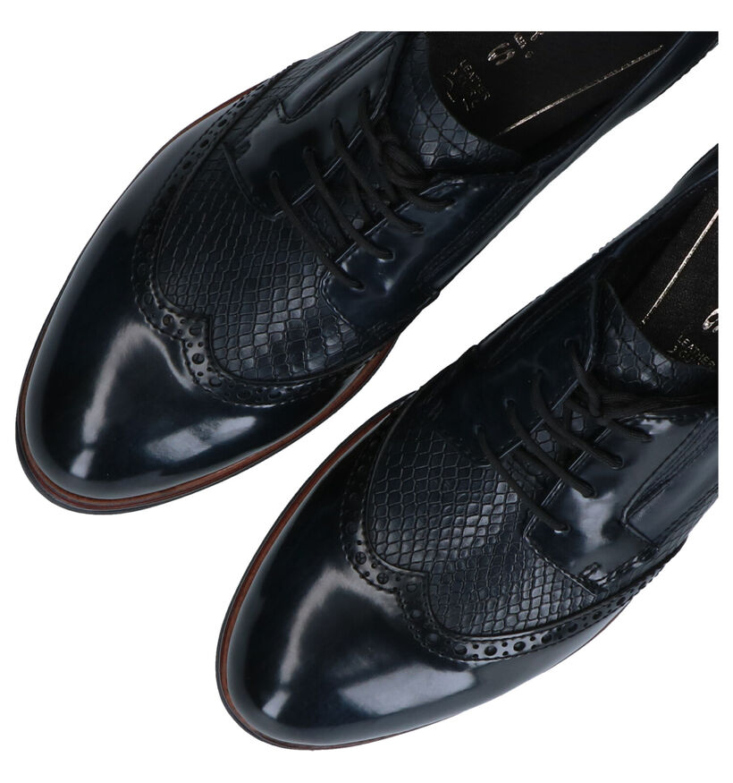 Tamaris TOUCH it Blauwe Veterschoenen in kunstleer (280748)