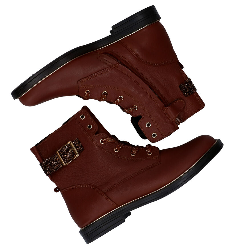 Little David Zelia Cognac Bottines in leer (282802)