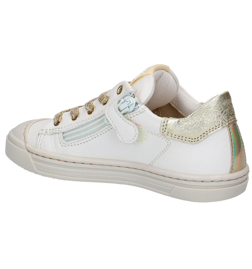 STONES and BONES Maral Ecru Veterschoenen in leer (287891)