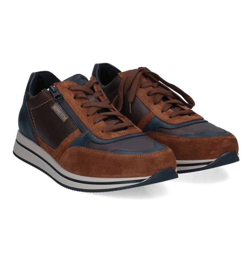 Mephisto Gilford Chaussures à lacets en Bleu pour hommes (354616) - pour semelles orthopédiques