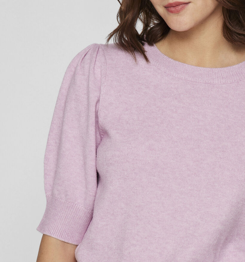 Vila Ril Roze Gebreide trui voor dames (351754)