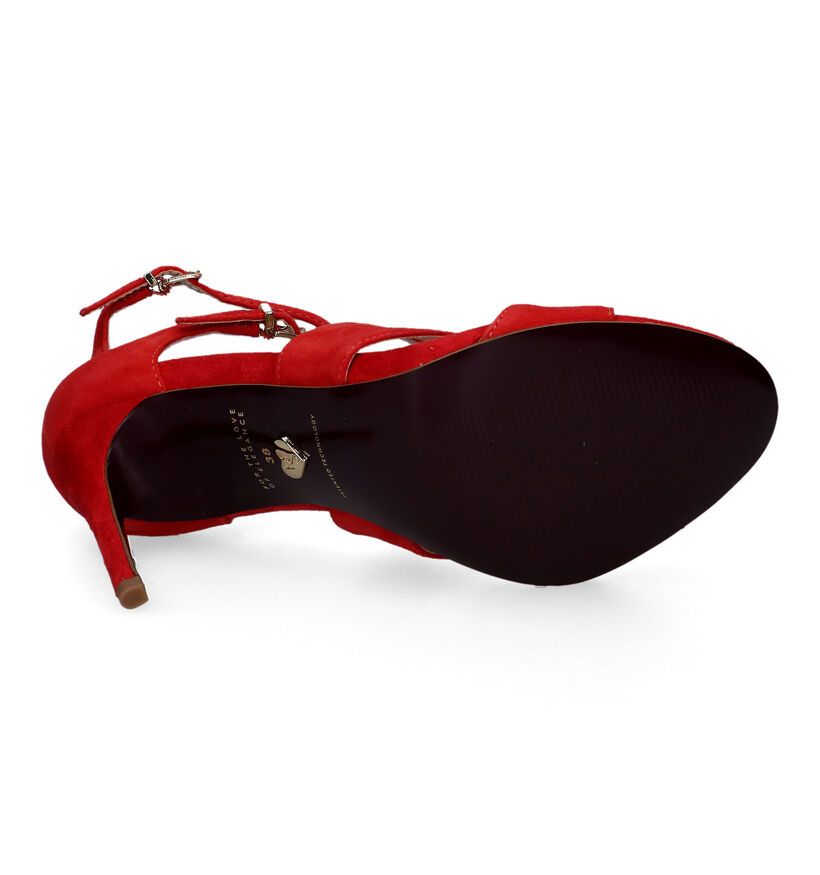 Tamaris Heart & Sole Sandales à talons hauts en Rouge pour femmes (320573)