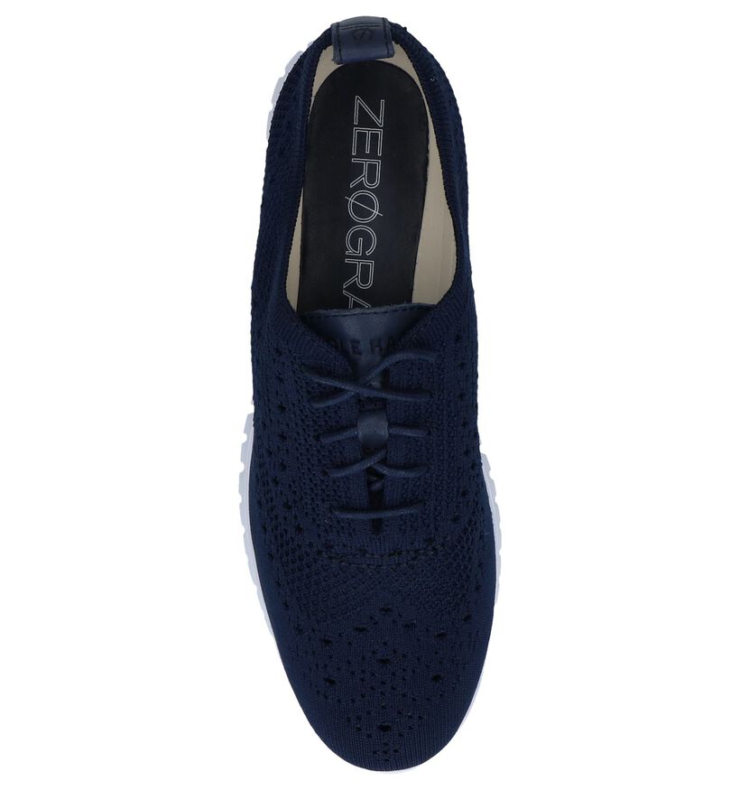 Cole Haan Chaussures à lacets en Bleu foncé en textile (240402)