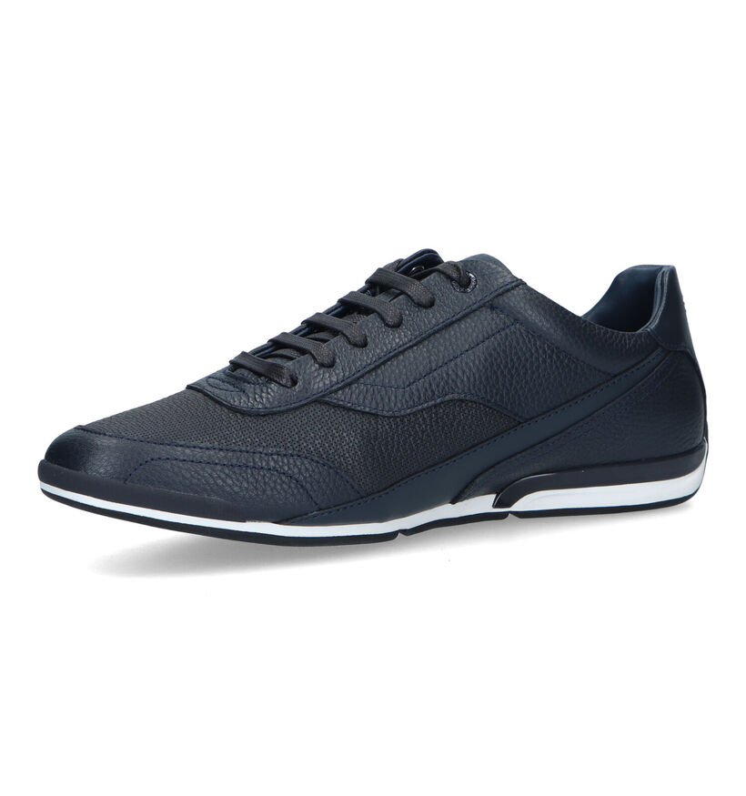 BOSS Saturn Low Chaussures à lacets en Bleu pour hommes (331943) - pour semelles orthopédiques