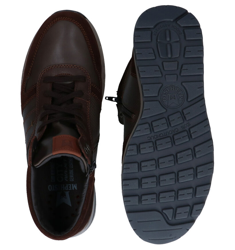 Mephisto Boran Bruine Hoge Schoenen in leer (282273)