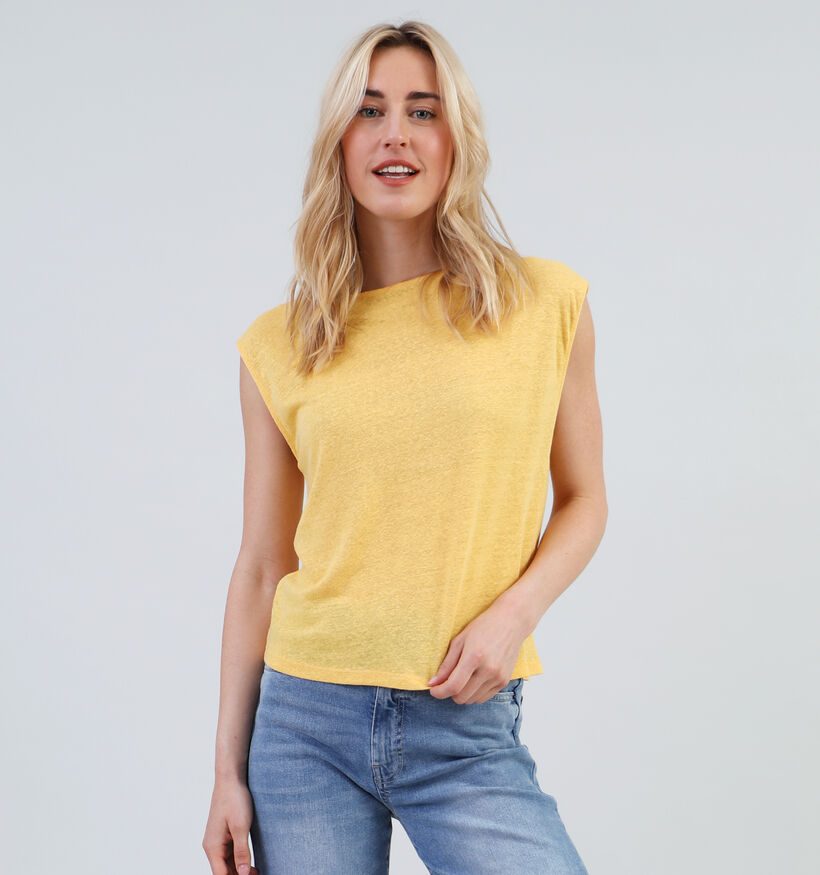 Vila Fiara T-shirt en Jaune pour femmes (342139)