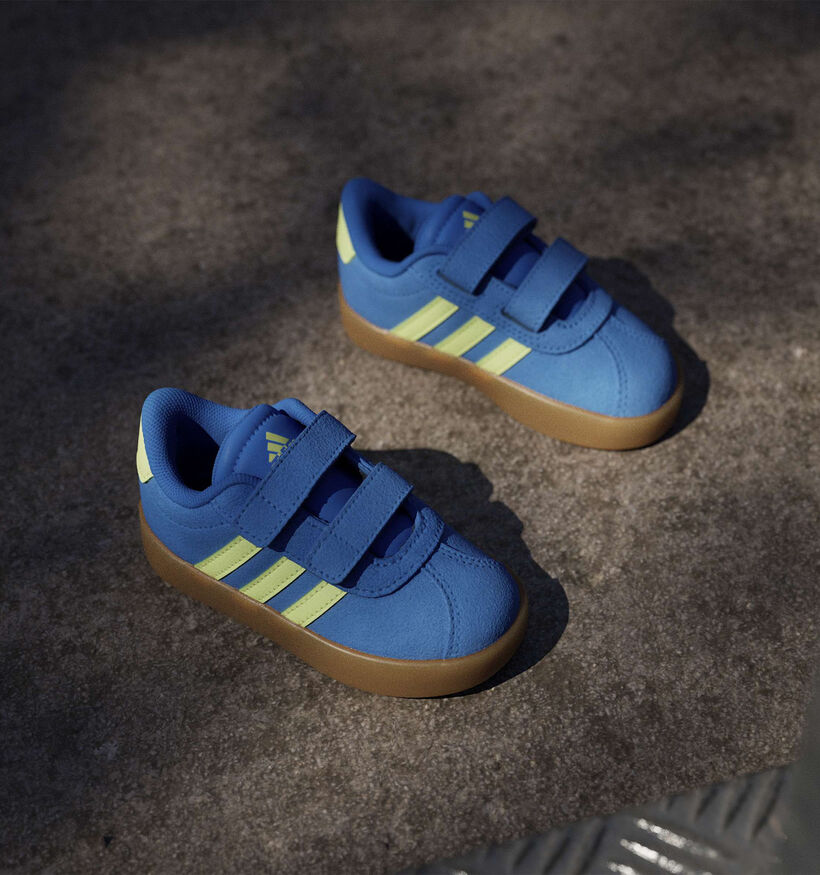 adidas VL Court 3.0 Baskets pour b&eacute;b&eacute; en Bleu pour gar&ccedil;ons (372760) - pour semelles orthop&eacute;diques