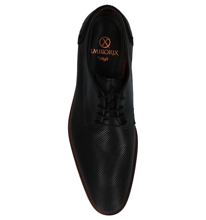Ambiorix Chaussures habillées en Noir en cuir (231733)