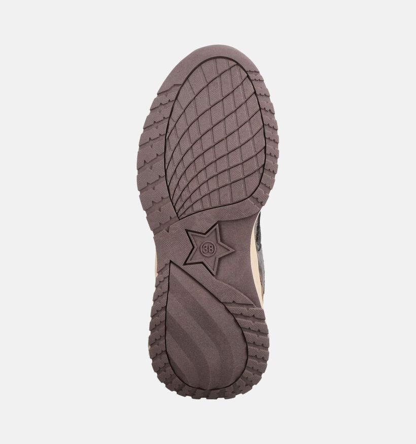 Mexx Palma Ora Baskets en Bordeaux/Brun pour femmes (378560) - pour semelles orthop&eacute;diques