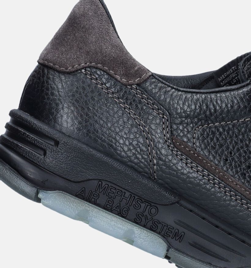 Mephisto Marius Oregon Chaussures à lacets en Noir pour hommes (345976) - pour semelles orthopédiques