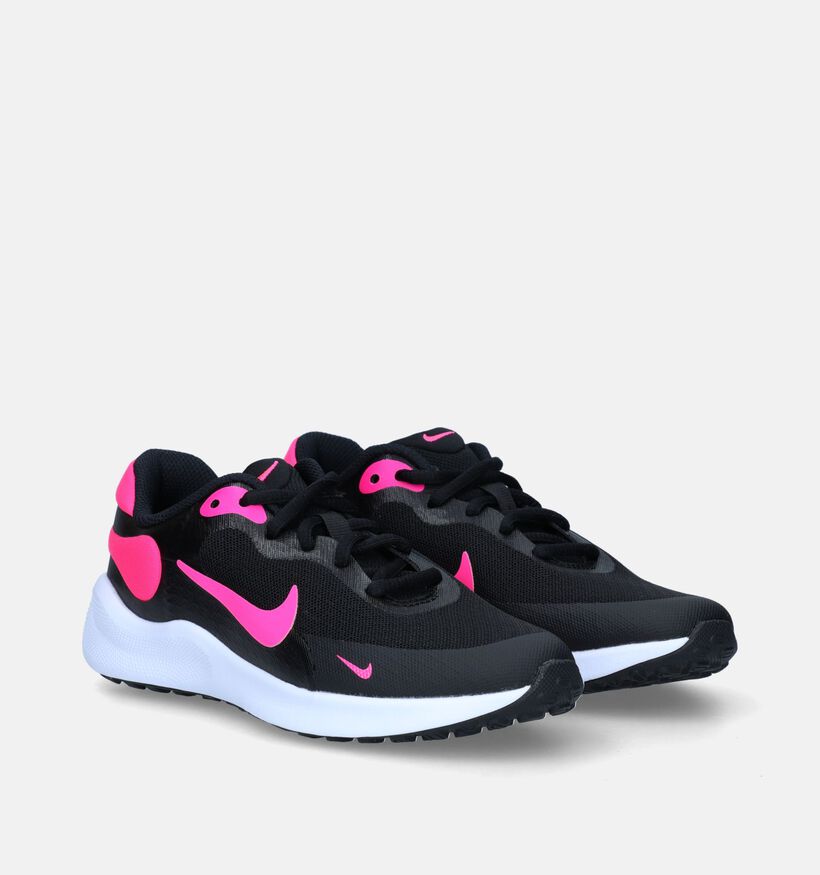 Nike Revolution 7 GS Zwarte Sneakers voor meisjes (332196)