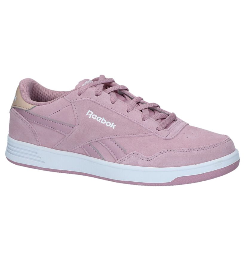 Reebok Royal Techqu Baskets en Rose en daim (221583)