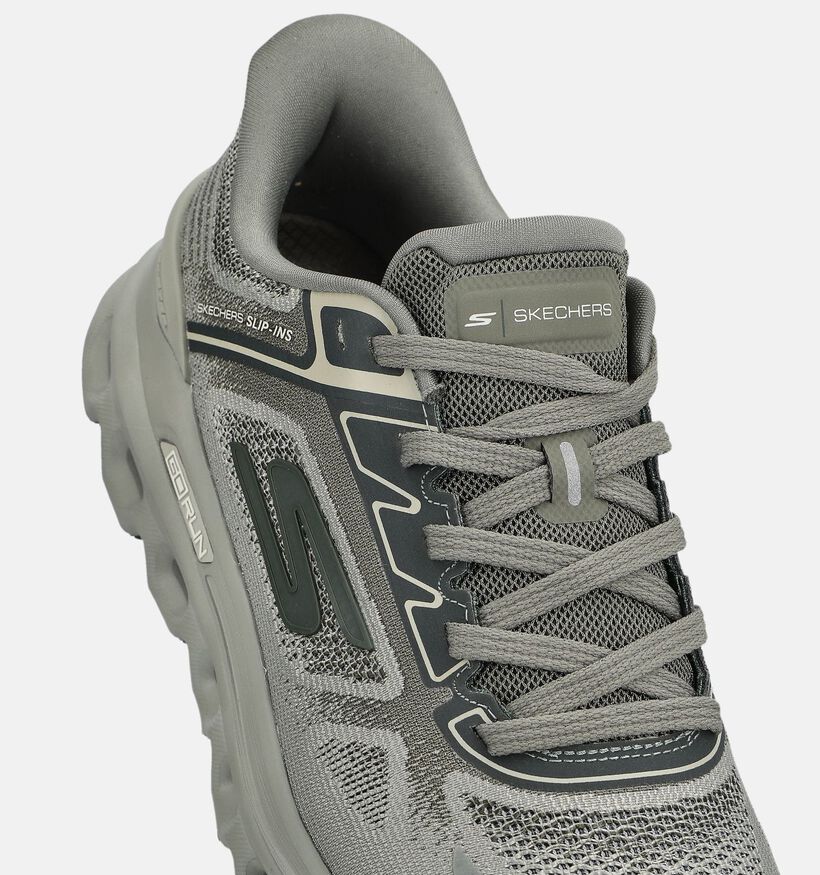 Skechers Go Run Glide-Step Kakigroene Schoenen voor heren (375647) - geschikt voor steunzolen