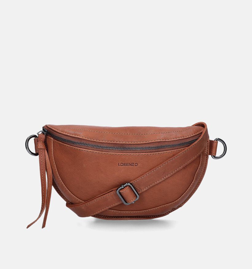 Euro-Leather Zwarte Crossbody tas voor dames (353542)