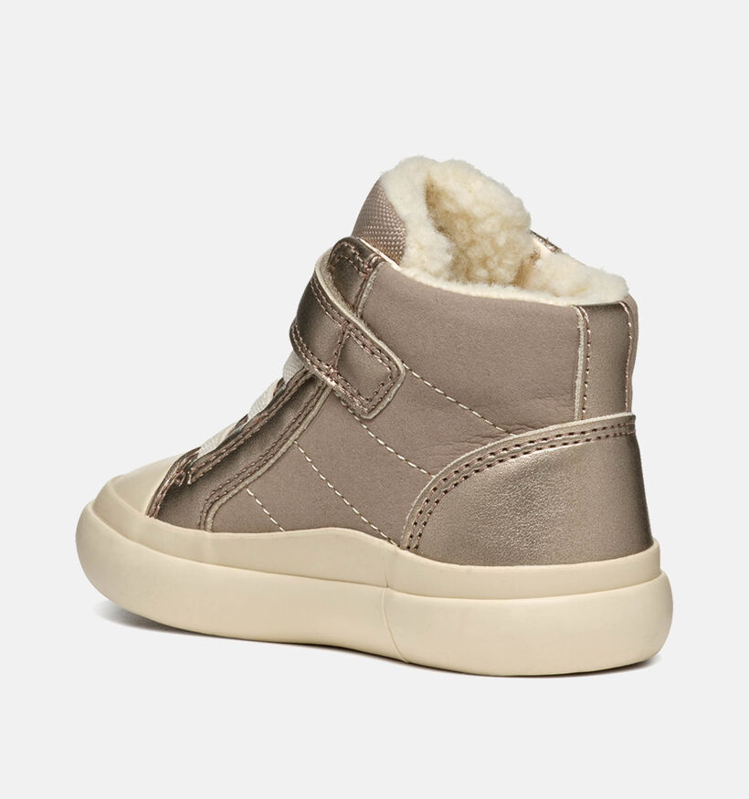 Geox Gisli Beige/Gouden Sneakers voor meisjes (360338) - geschikt voor steunzolen