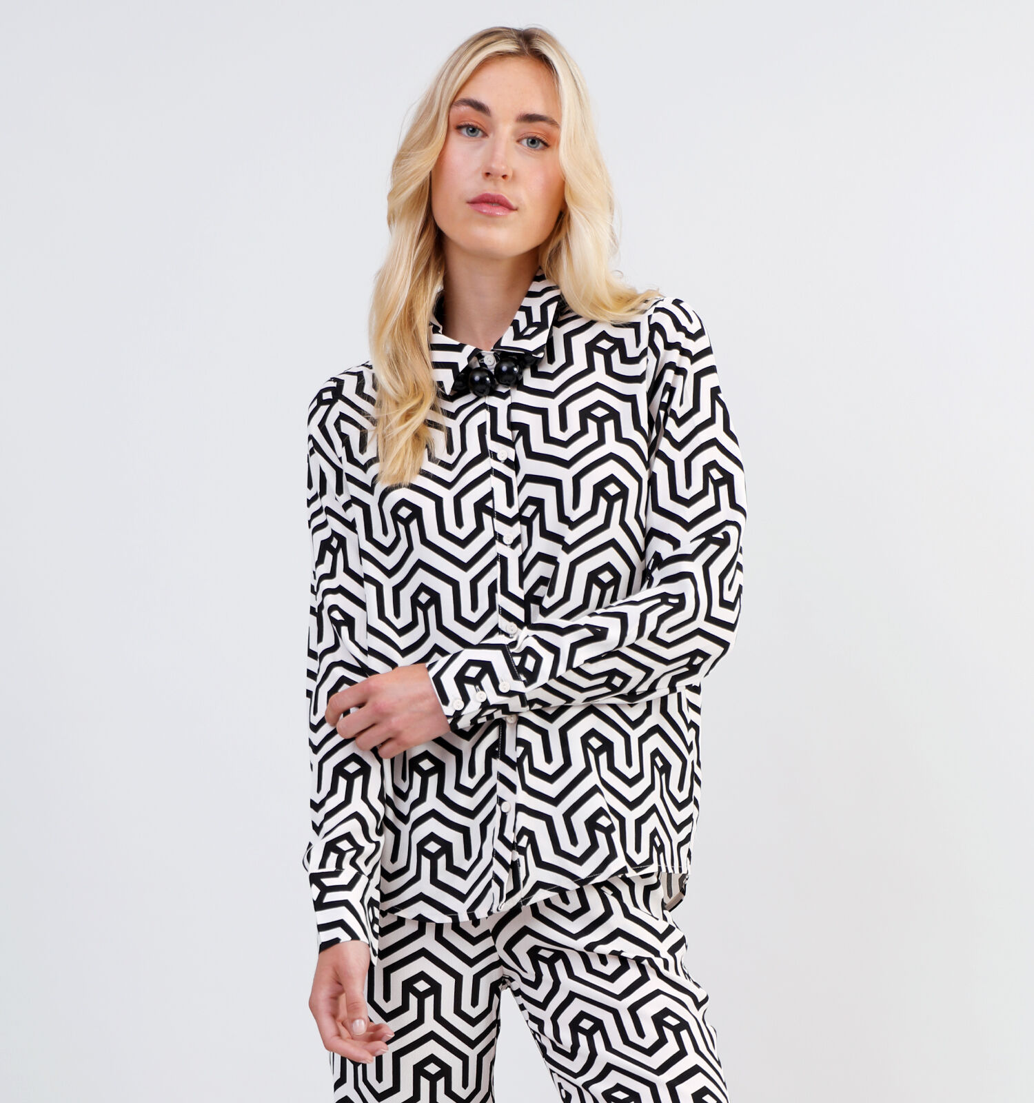 Lang discount zwart hemd