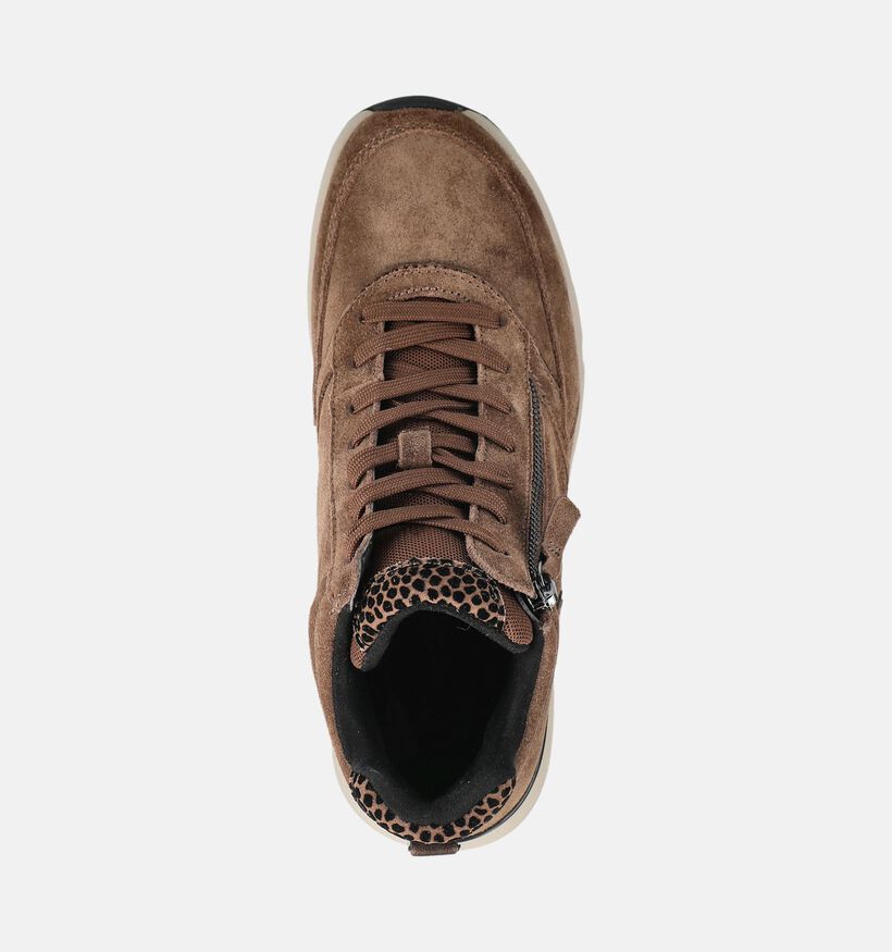 Gabor Rollingsoft Baskets en Marron pour femmes (378267) - pour semelles orthop&eacute;diques