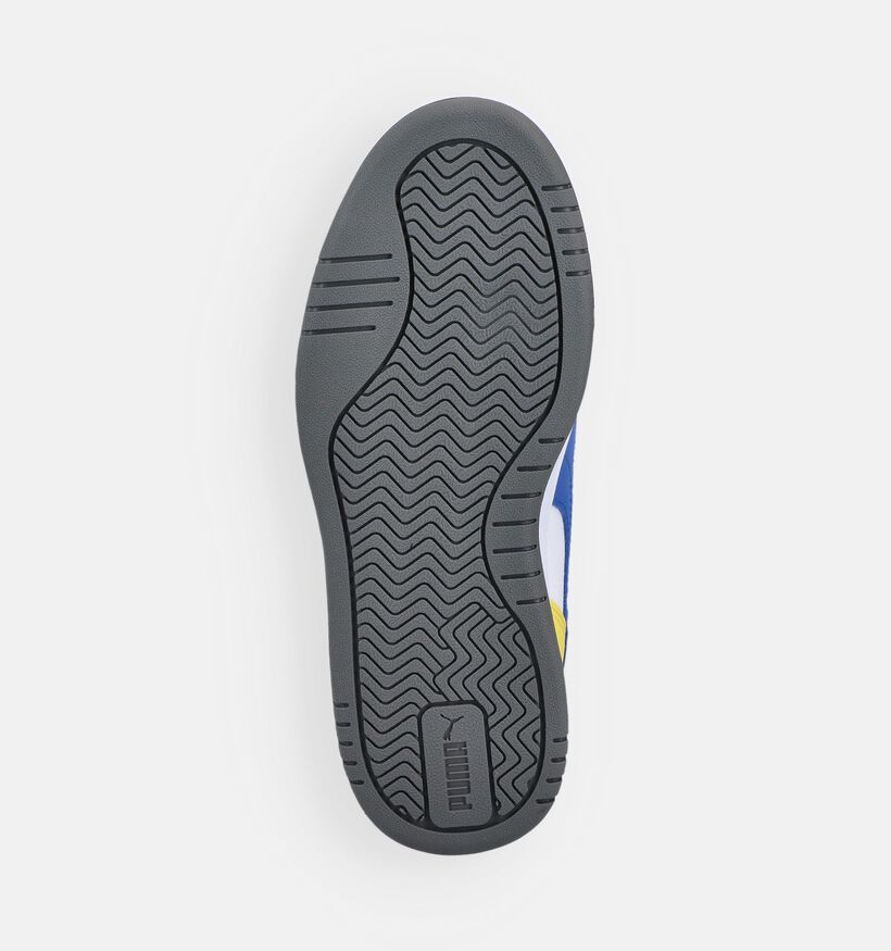 Puma Caven III Block Grijze/Witte Sneakers voor jongens, meisjes (366651) - geschikt voor steunzolen