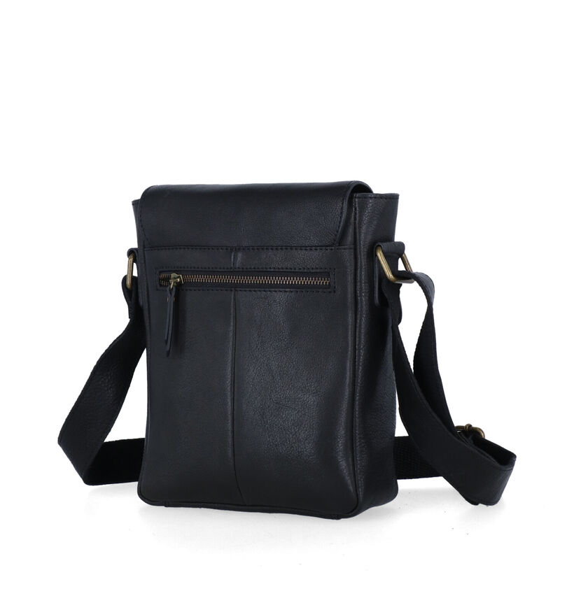 Burkely Ranger Zwarte Crossbody Tas in leer (318550)