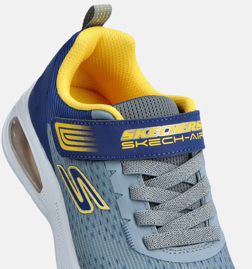 Skechers Microspec Blauwe Sneakers voor jongens, meisjes (367537)