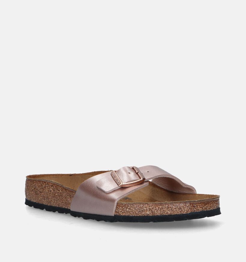 Birkenstock Madrid Birko-Flor Nu-pieds en Blanc pour femmes (338044)