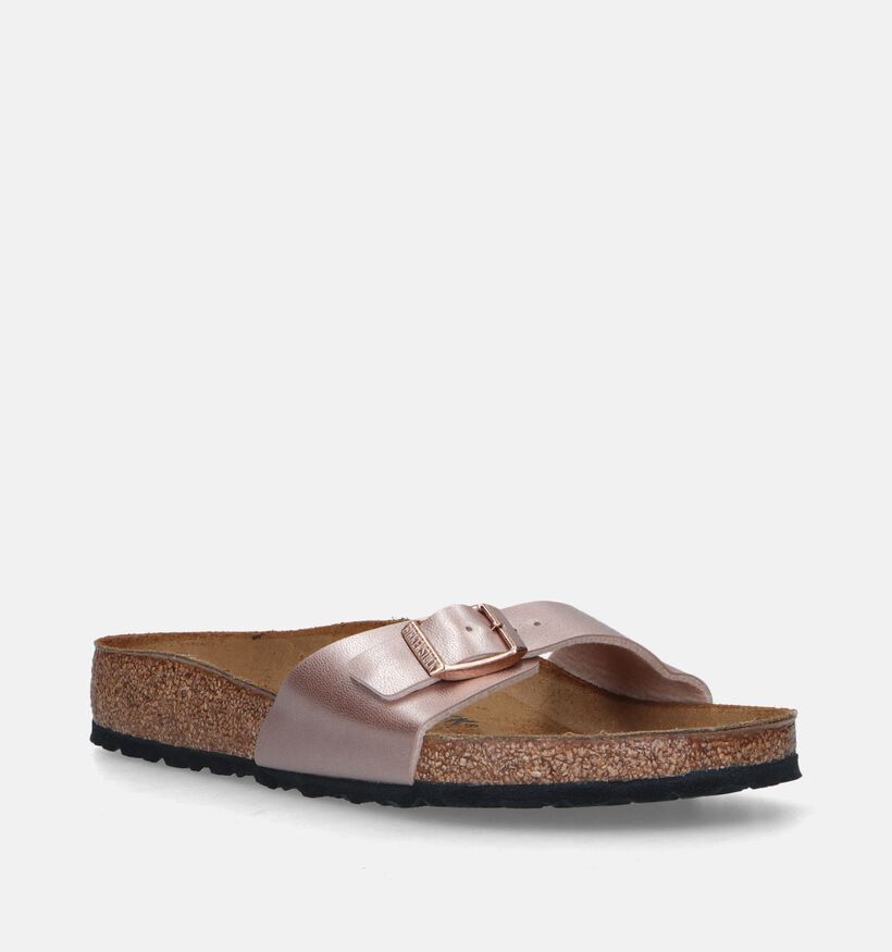 Birkenstock Madrid Birko-Flor Rose Gold Slippers voor dames (338054)