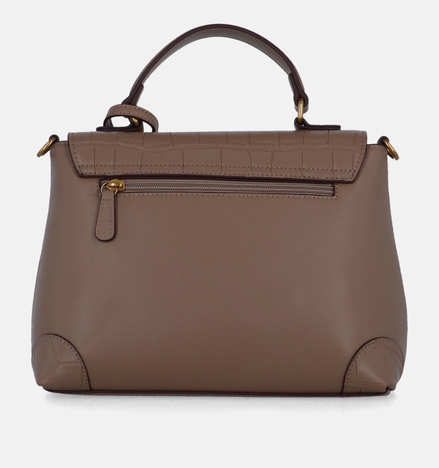 Laurent David Croco Taupe Handtas Dames Handtassen Online op TORFS.BE