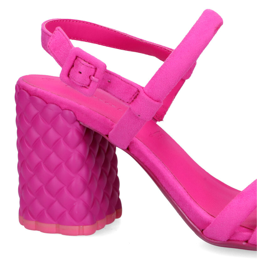 Tamaris Sandales à talons en Rose fuchsia pour femmes (322344)