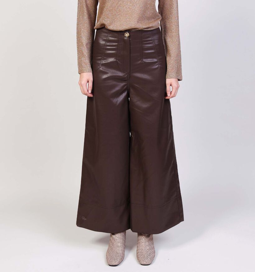 Orfeo Olivie Donkerbruine Broek voor dames (365793)
