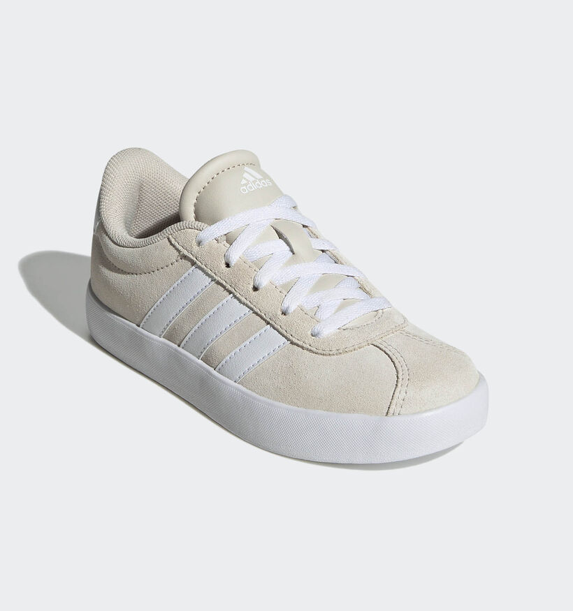 adidas VL Court 3.0 Ecru Sneakers voor meisjes, jongens (357441) - geschikt voor steunzolen