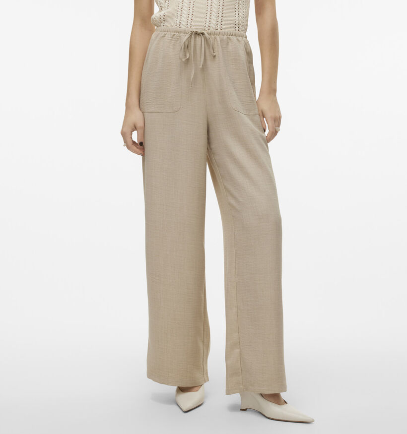 Vero Moda Melaney Loose Beige Broek voor dames (369436)