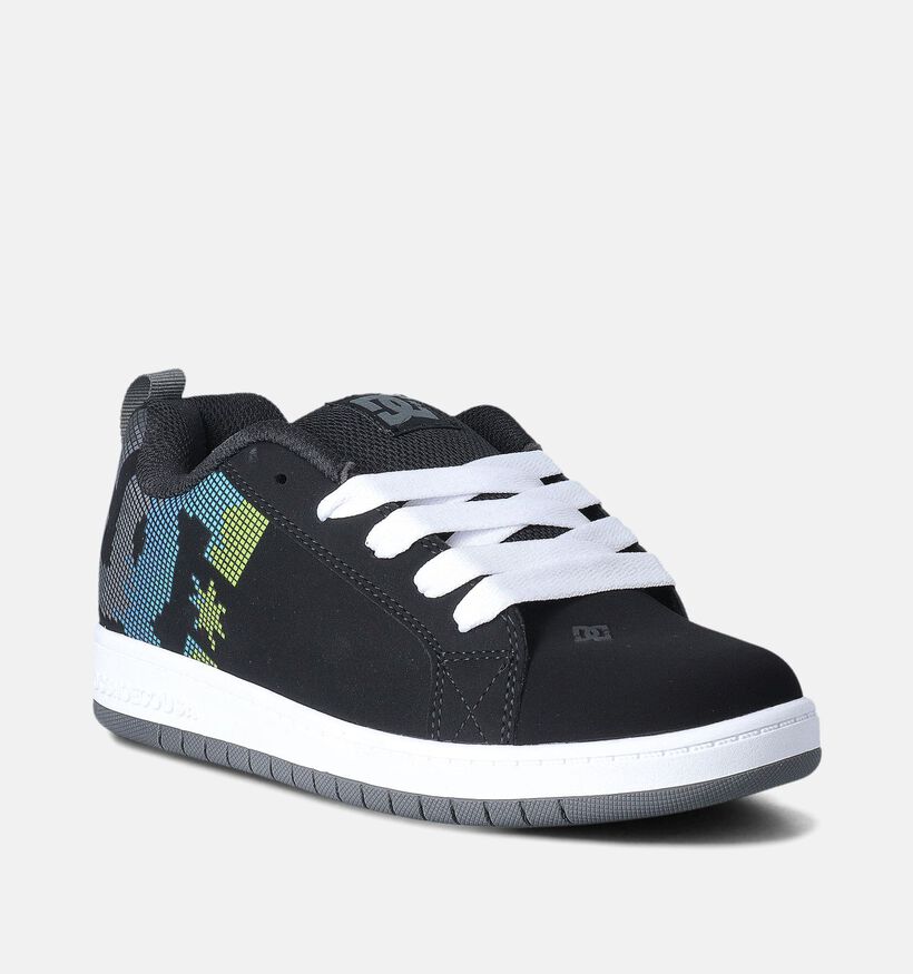DC Shoes Court Graffik Zwarte Skate Sneakers voor jongens (350825)