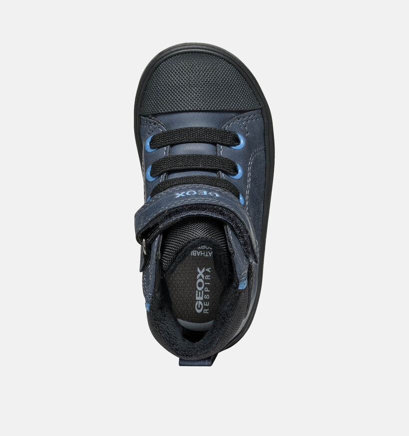 Geox Gisli Chaussures hautes en Bleu pour garçons (344546) - pour semelles orthopédiques