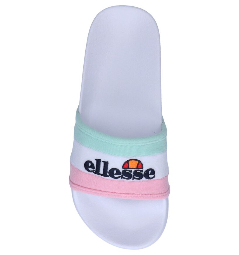 Ellesse Borgaro Claquettes de piscine en Blanc, , pdp