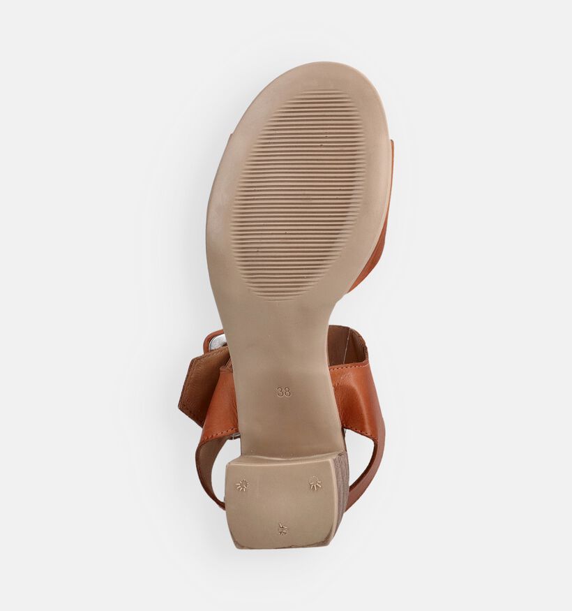 Hush Puppies Maryn Sandales &agrave; talons en Cognac pour femmes (370580)