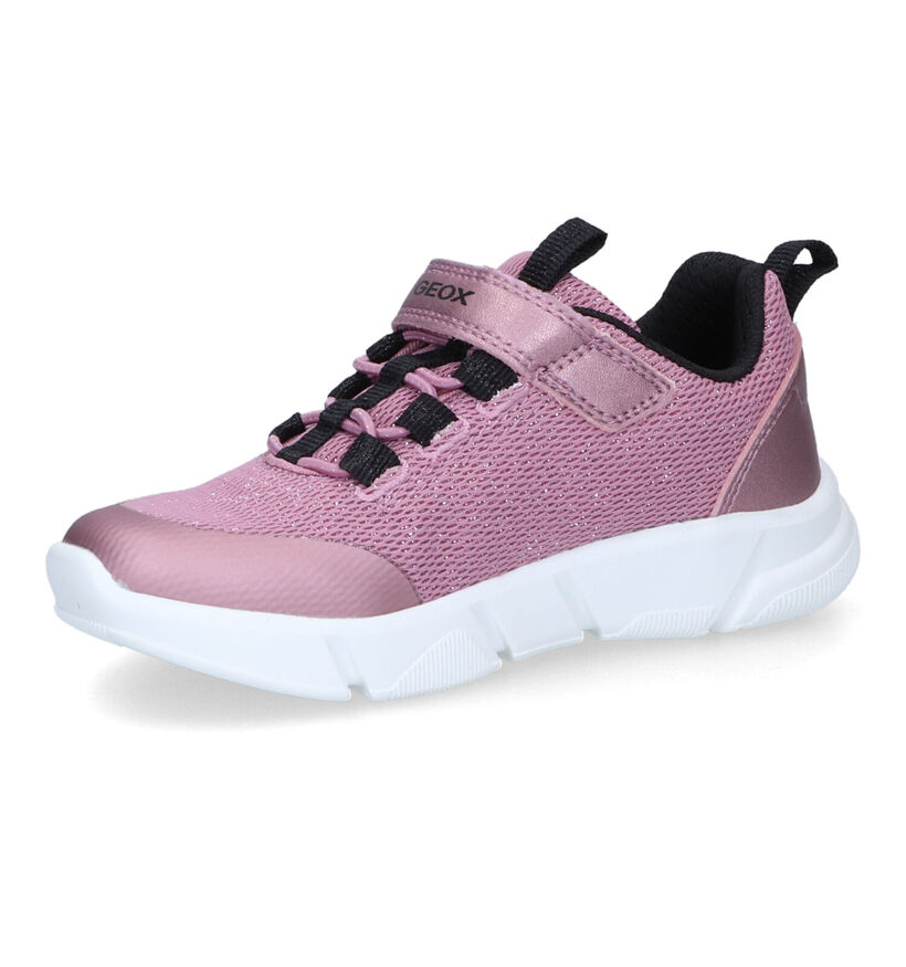 Geox Aril Baskets en Rose pour filles (312538) - pour semelles orthopédiques