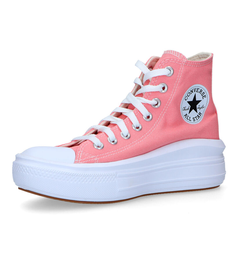 Convers Chuck Taylor All Star Move Platform Baskets en Rose pour femmes (325471)