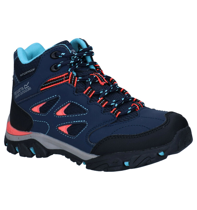 Regatta Holcombe Mid Jnr Chaussures de randonnée en Turquoise pour filles (361298) - pour semelles orthopédiques