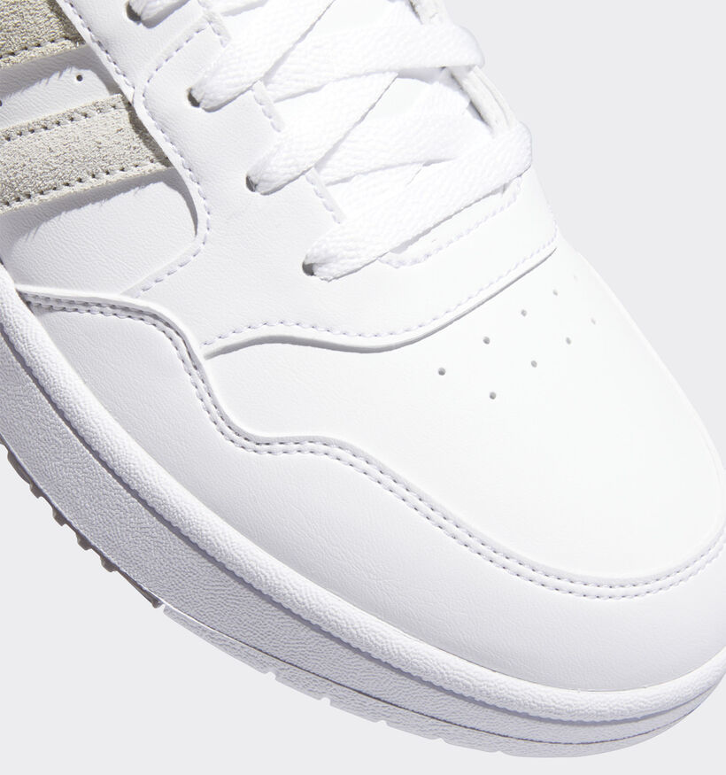 adidas Hoops 3.0 MID Baskets en Blanc pour hommes, garçons (348974)