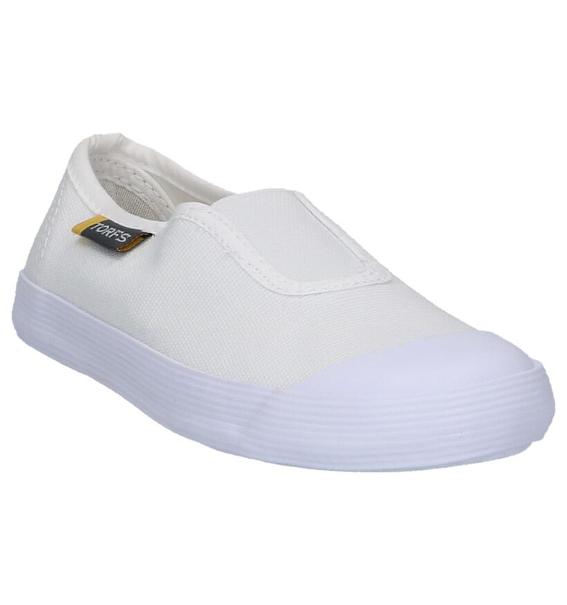 Torfs Pantoufles de gym en Blanc en textile (223315)