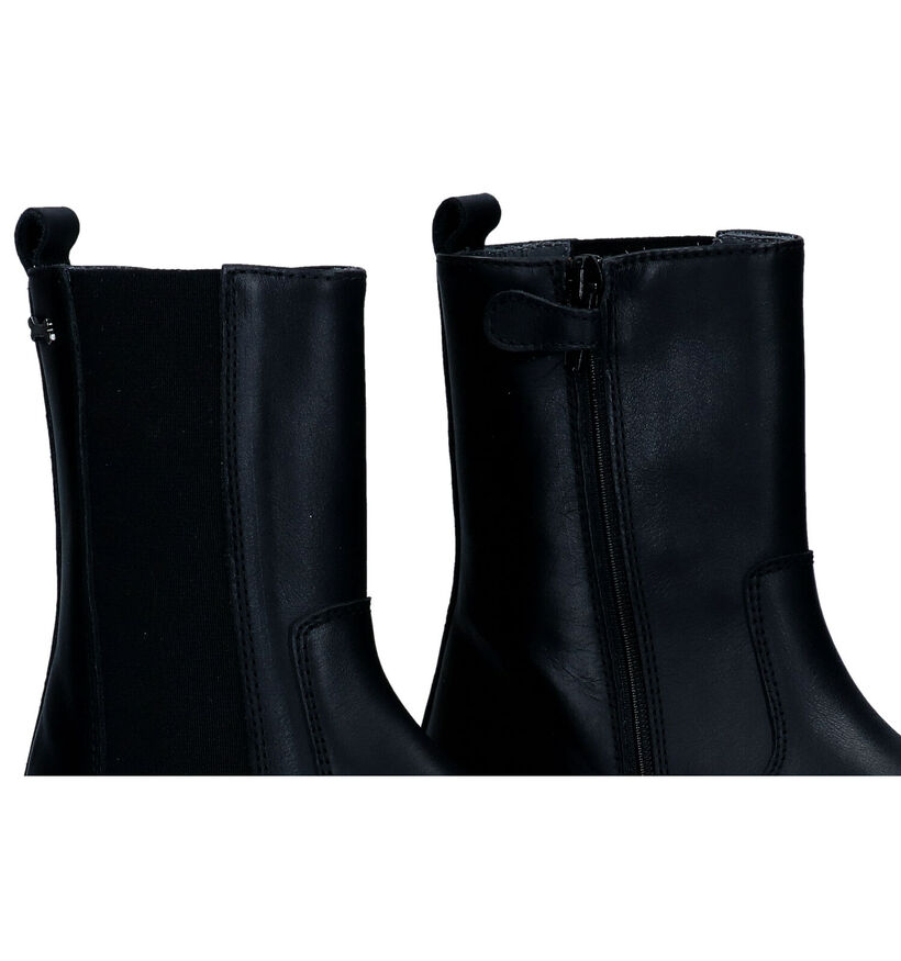 STONES and BONES Fassal Chelsea Boots en Noir en cuir (301325)