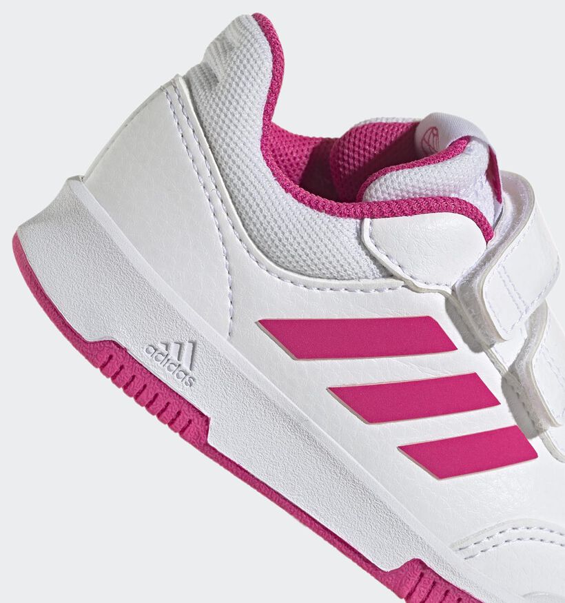 adidas Tensaur Sport 2.0 Baskets en Blanc/Rose pour filles (366021) - pour semelles orthop&eacute;diques