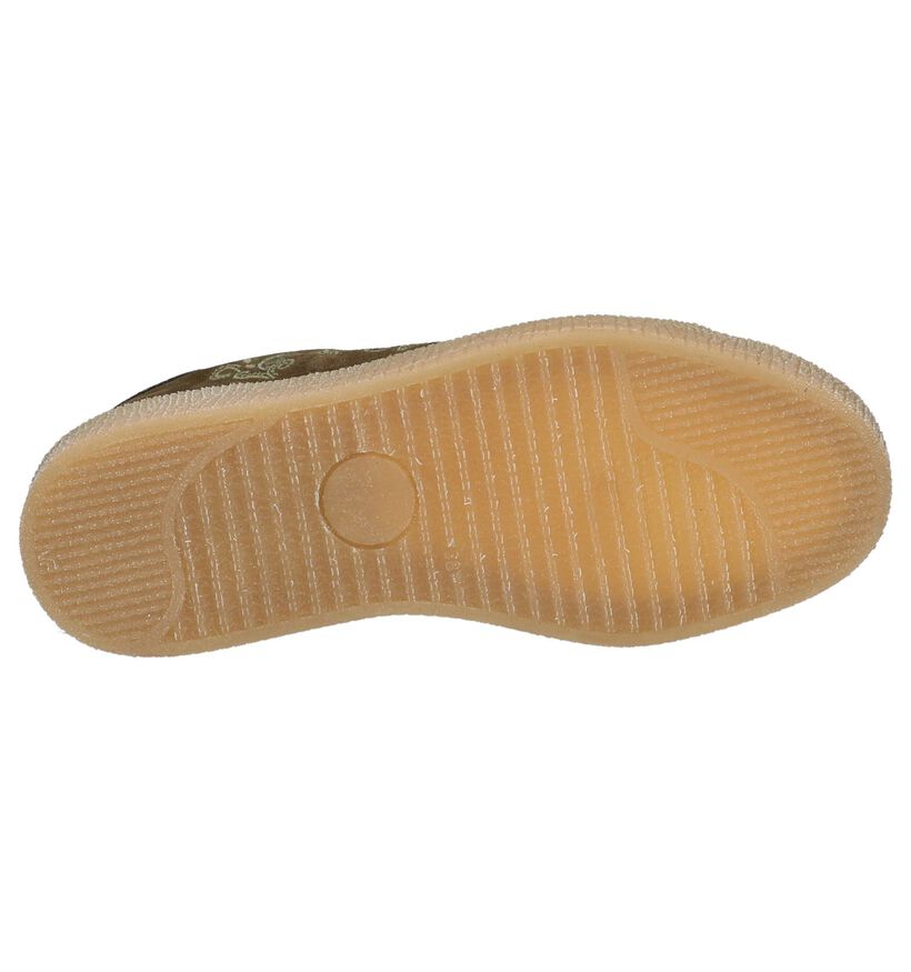 Tango Baskets basses en Vert kaki en daim (209498)
