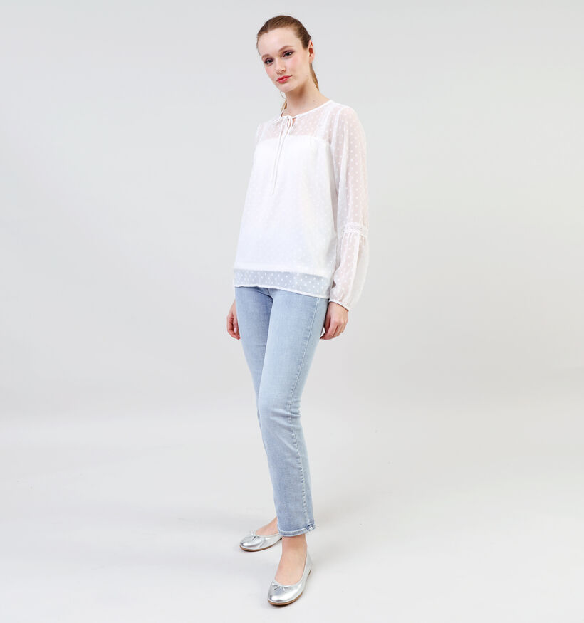 Vila Elieila Edee Witte Blouse voor dames (335444)