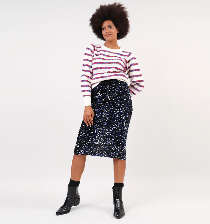 Pieces Kam Zwarte Midi rok voor dames (348374)