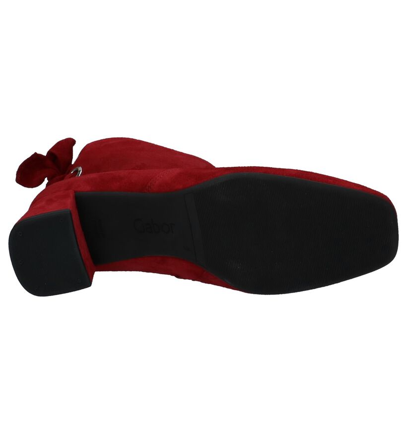 Gabor Bottillons en Rouge foncé en daim (231356)