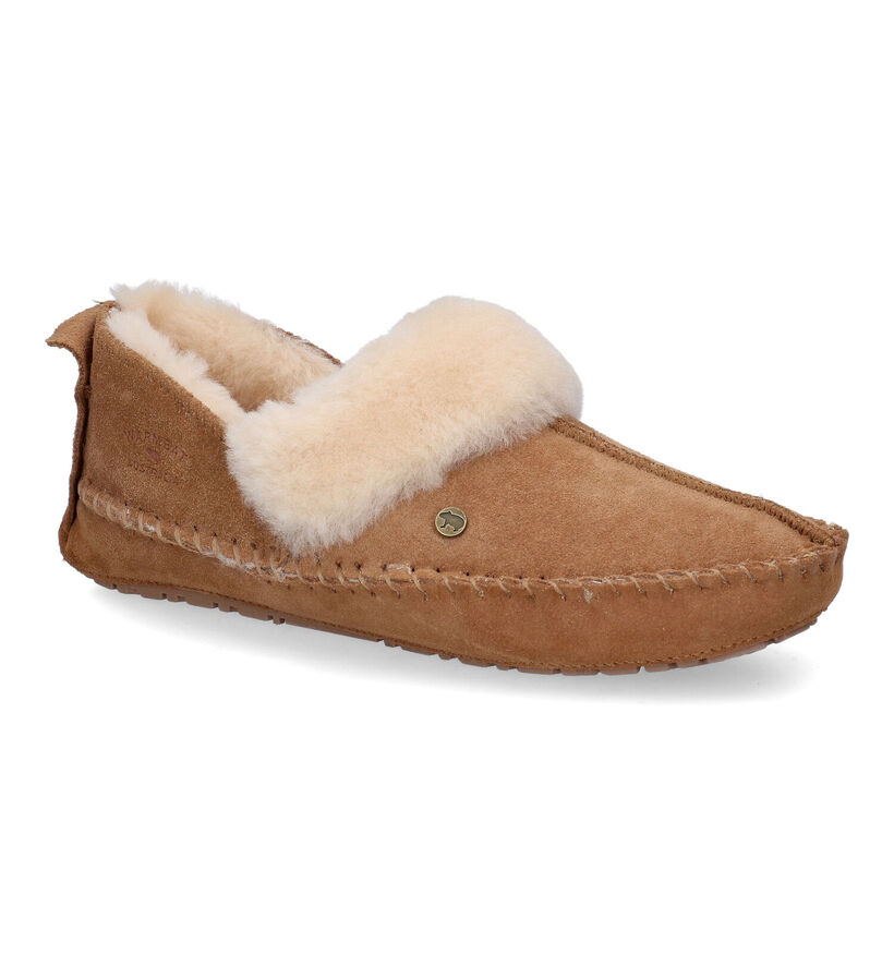 Warmbat Barrine Cognac Pantoffels voor dames (296222)